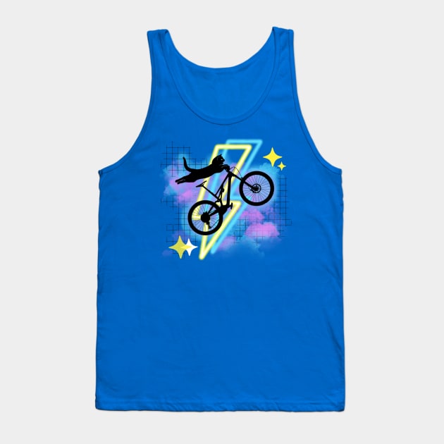 Cat Mtb Braaap Tank Top by Crooked Skull